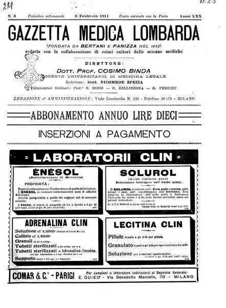 Gazzetta medica lombarda