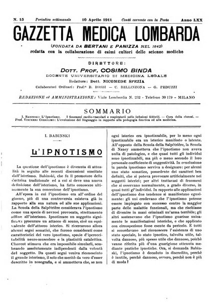 Gazzetta medica lombarda