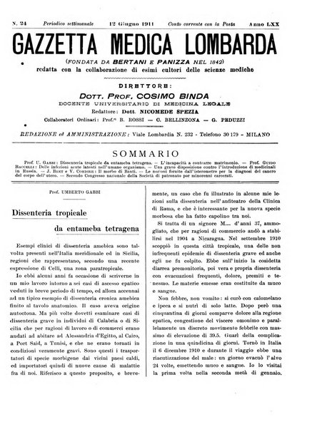 Gazzetta medica lombarda