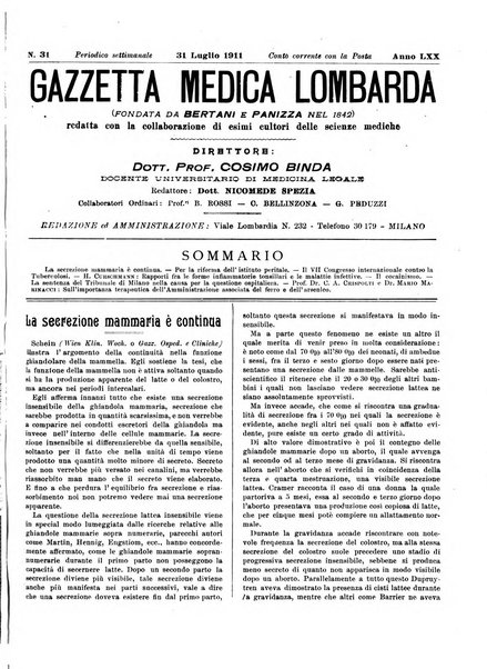 Gazzetta medica lombarda