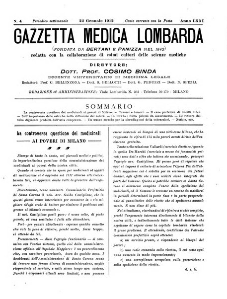 Gazzetta medica lombarda