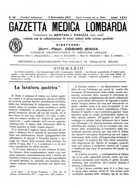 Gazzetta medica lombarda