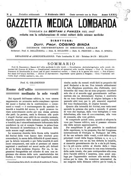 Gazzetta medica lombarda