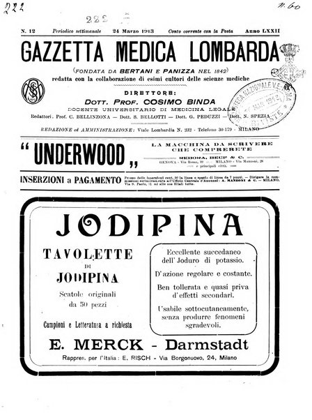 Gazzetta medica lombarda