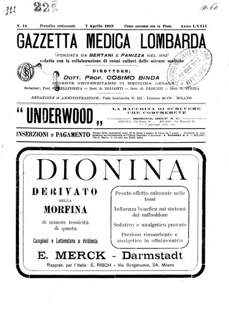 Gazzetta medica lombarda