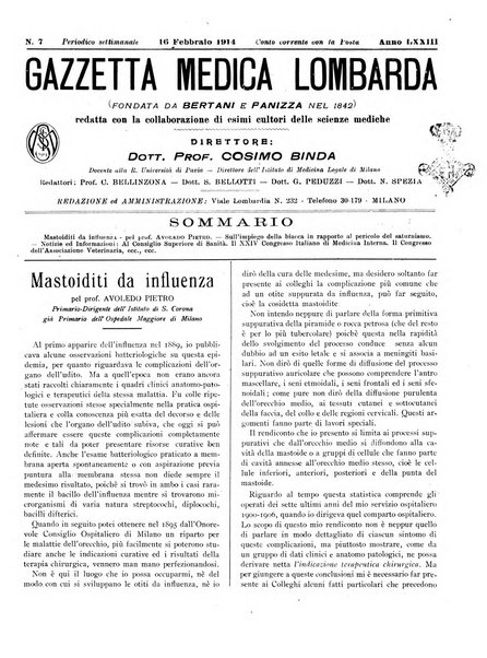 Gazzetta medica lombarda