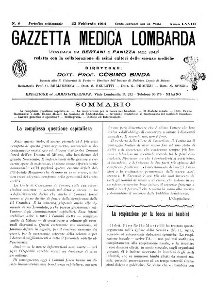 Gazzetta medica lombarda