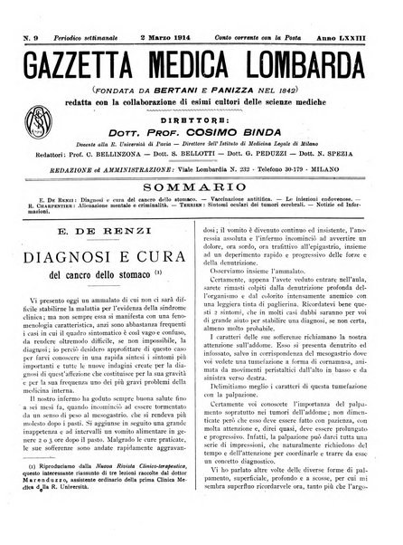 Gazzetta medica lombarda