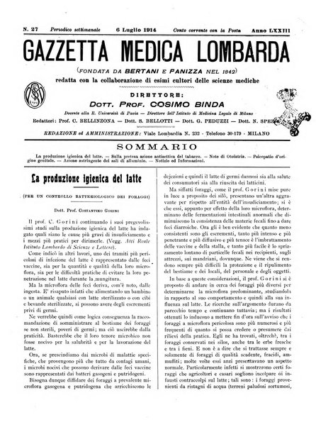 Gazzetta medica lombarda