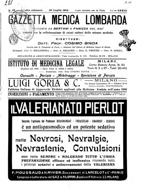 Gazzetta medica lombarda