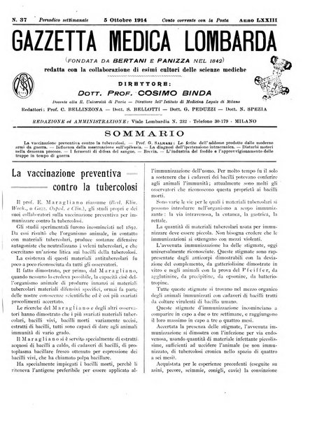 Gazzetta medica lombarda