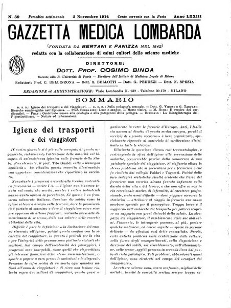 Gazzetta medica lombarda