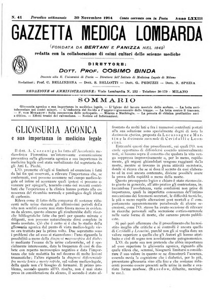 Gazzetta medica lombarda