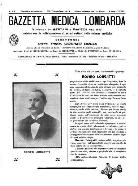 Gazzetta medica lombarda