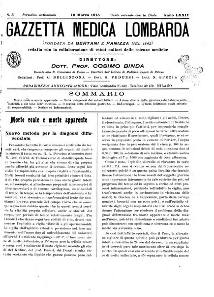 Gazzetta medica lombarda