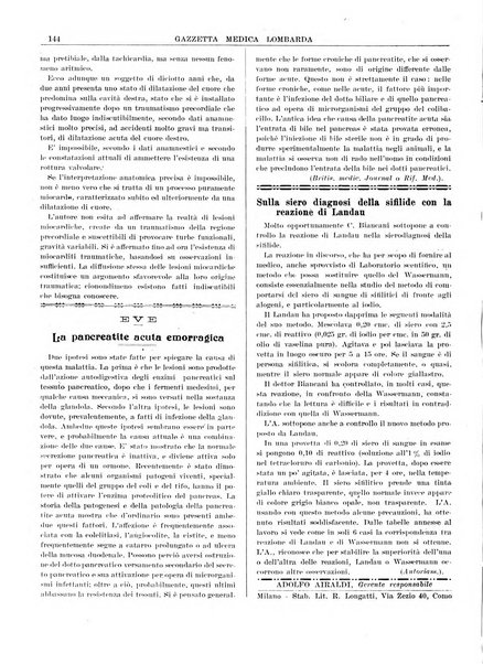 Gazzetta medica lombarda