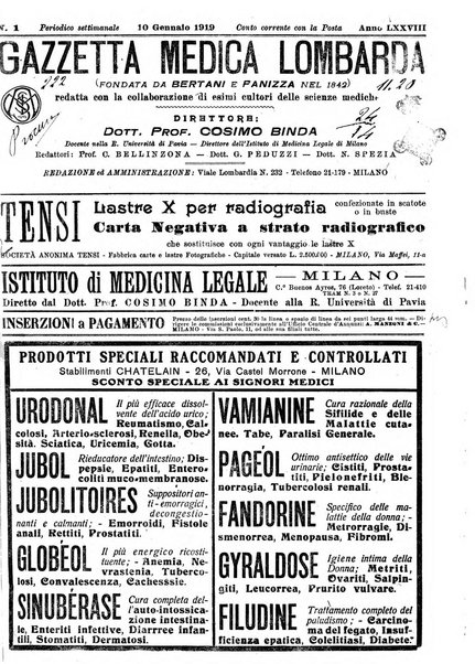 Gazzetta medica lombarda