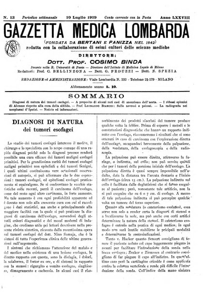 Gazzetta medica lombarda