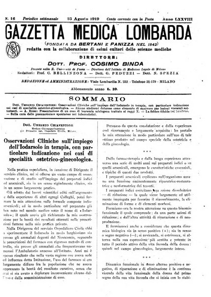 Gazzetta medica lombarda