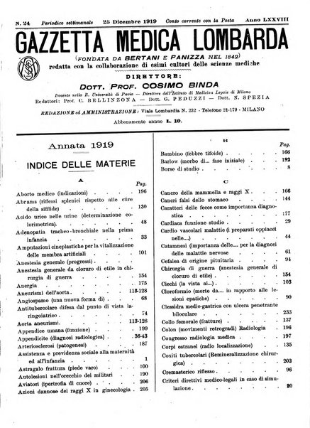 Gazzetta medica lombarda