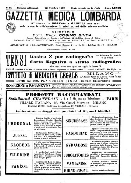 Gazzetta medica lombarda