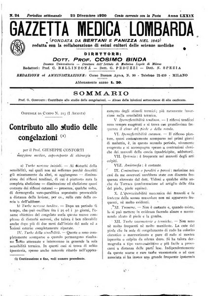 Gazzetta medica lombarda