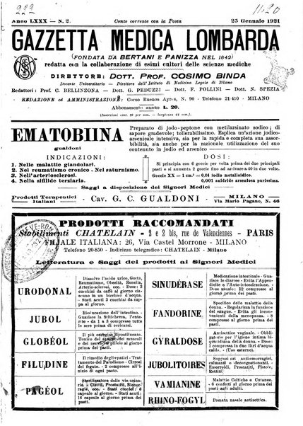 Gazzetta medica lombarda