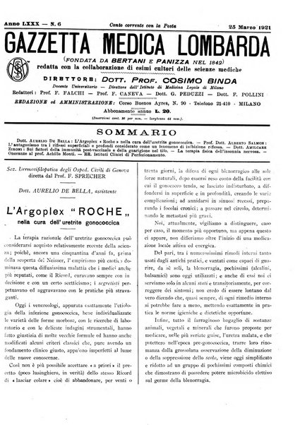 Gazzetta medica lombarda