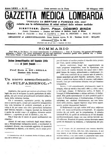 Gazzetta medica lombarda