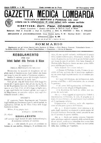 Gazzetta medica lombarda