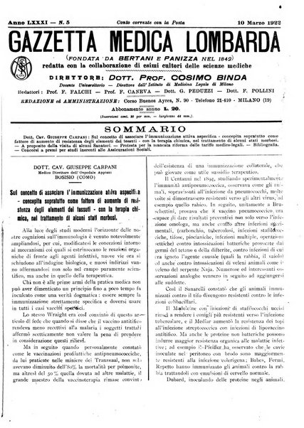 Gazzetta medica lombarda