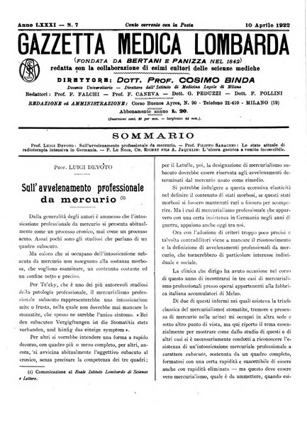 Gazzetta medica lombarda