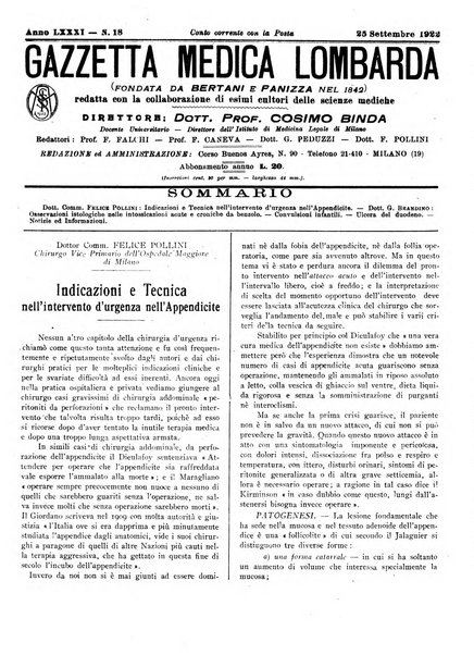 Gazzetta medica lombarda