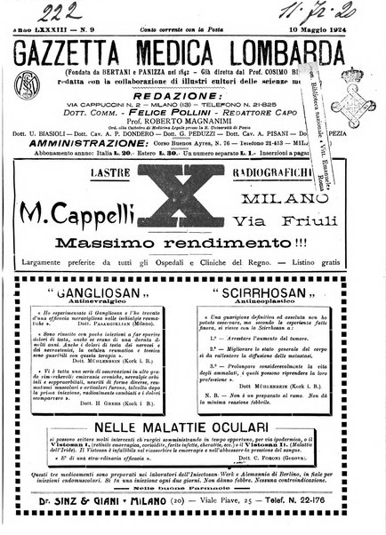 Gazzetta medica lombarda