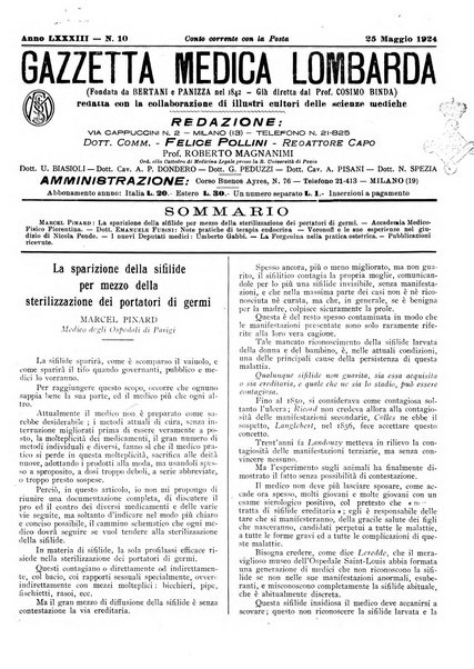 Gazzetta medica lombarda