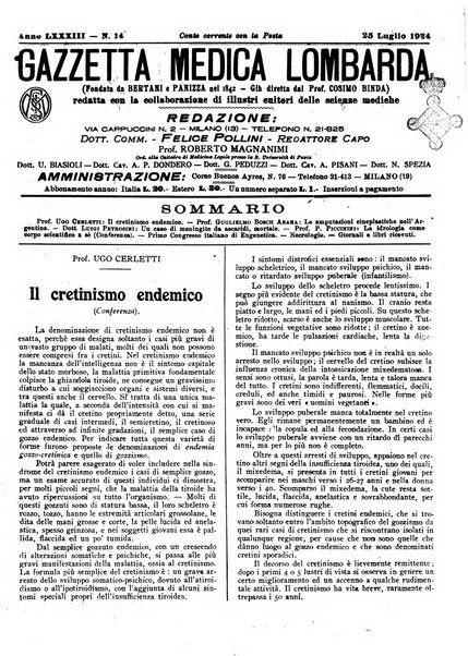 Gazzetta medica lombarda