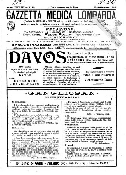 Gazzetta medica lombarda