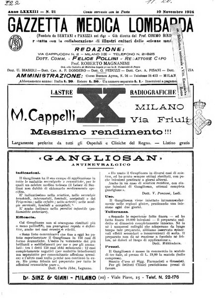 Gazzetta medica lombarda