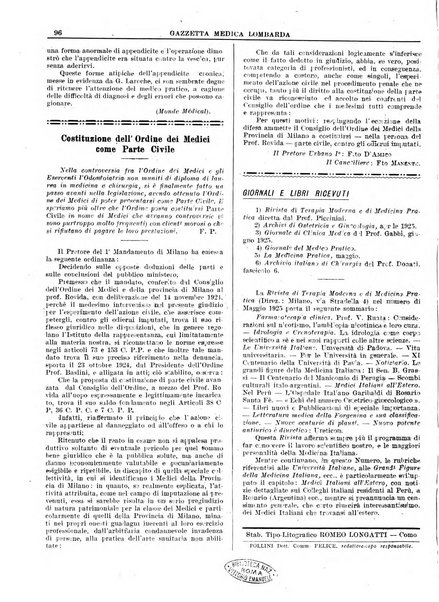 Gazzetta medica lombarda