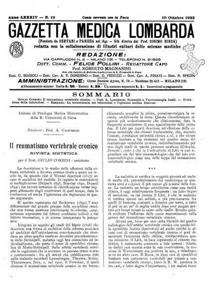 Gazzetta medica lombarda