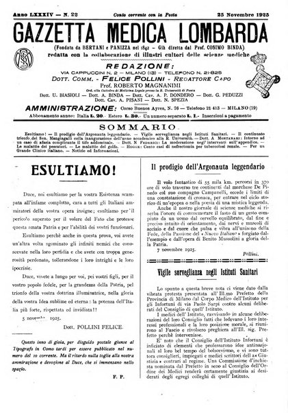 Gazzetta medica lombarda