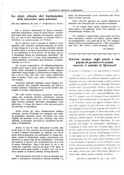 Gazzetta medica lombarda