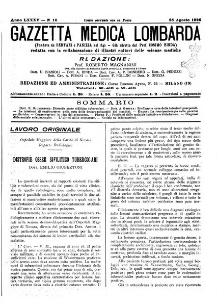 Gazzetta medica lombarda