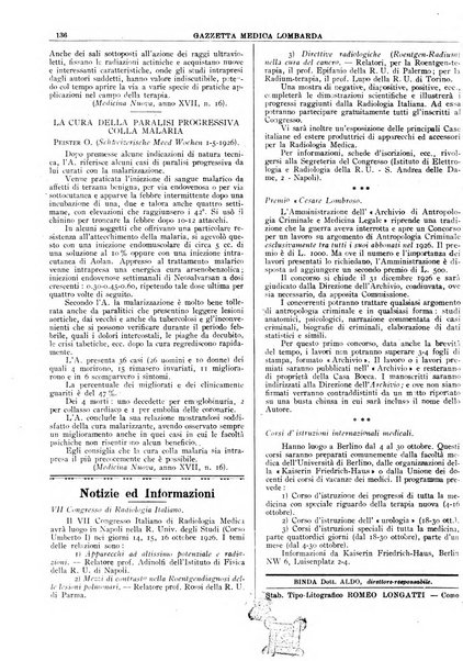 Gazzetta medica lombarda