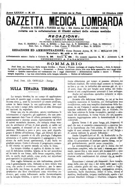 Gazzetta medica lombarda