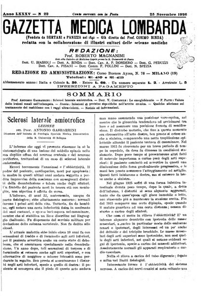 Gazzetta medica lombarda