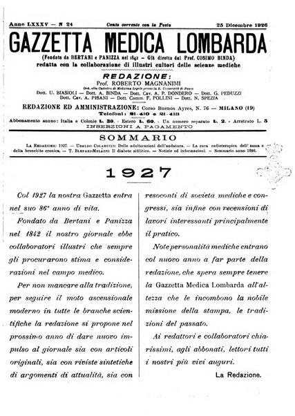 Gazzetta medica lombarda