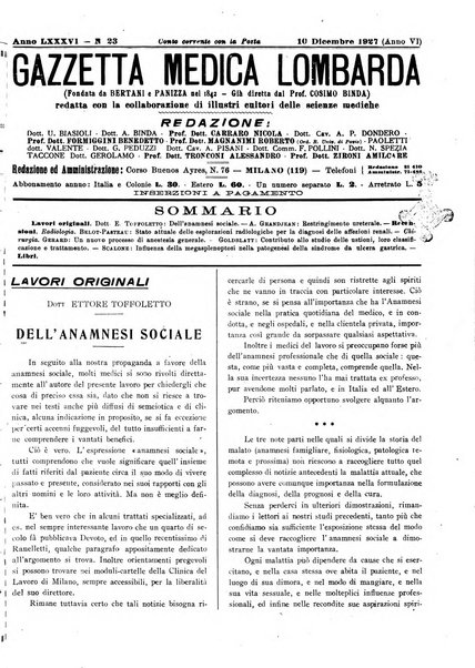 Gazzetta medica lombarda