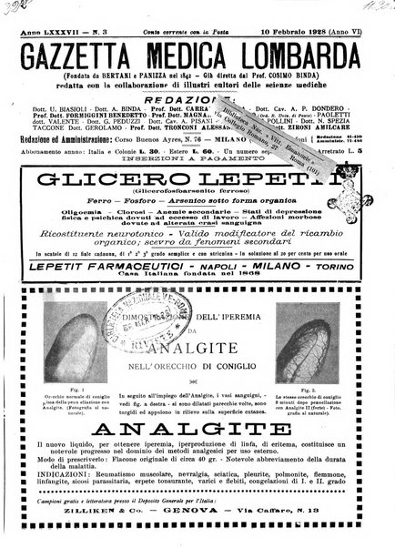 Gazzetta medica lombarda