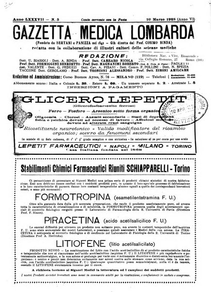 Gazzetta medica lombarda